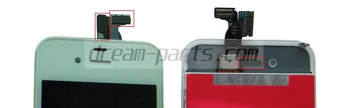 iphone 4 lcd with padding and mesh