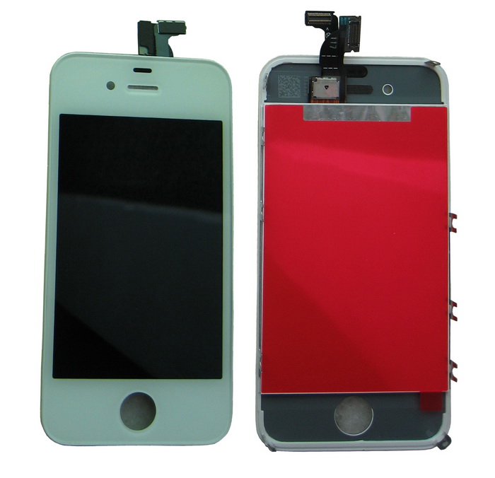 Wholesale FOR iPhone 4 4G LCD wirh Digitizer, Display+Touch Screen Glass +Frame