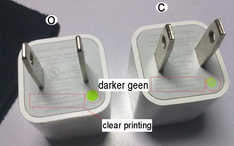 Differences between original and fake iphone chargers-4