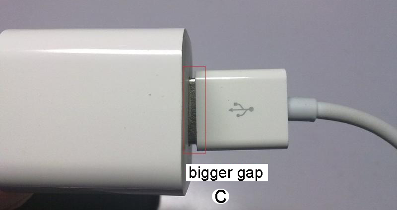 Differences between original and fake iphone chargers-5