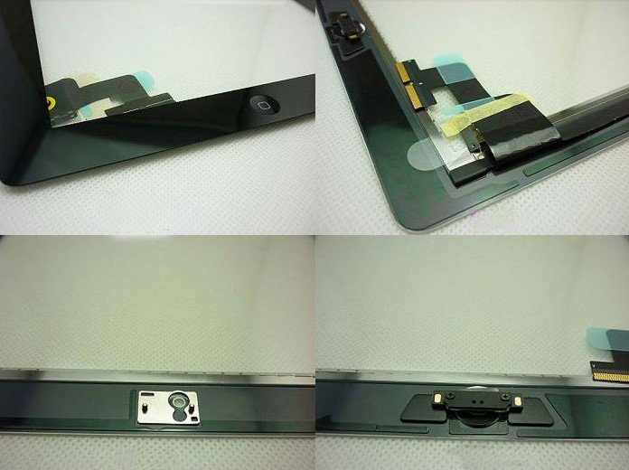 ipad 2 touch glass screen parts assembly with home button