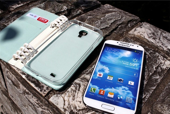 The new Samsung phone leather notebook Notepad Mobile Shell