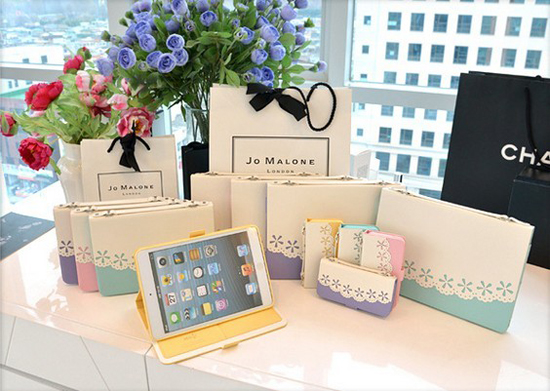 iphone5S Apple phone shell protective sleeve lace pastoral holster 5S
