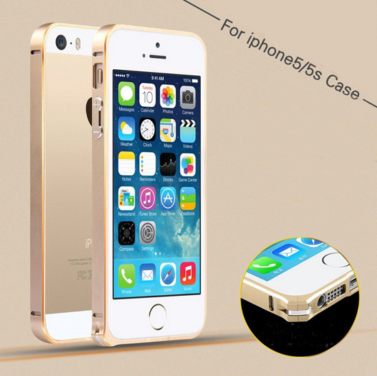 Apple iPhone5 hippocampus iphone5S color buckle 0.7mm metal frame metal frame 5S