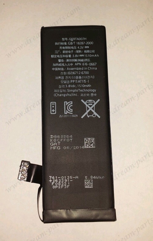 iPhone 5c battery fits new iPhone battery with warrantry