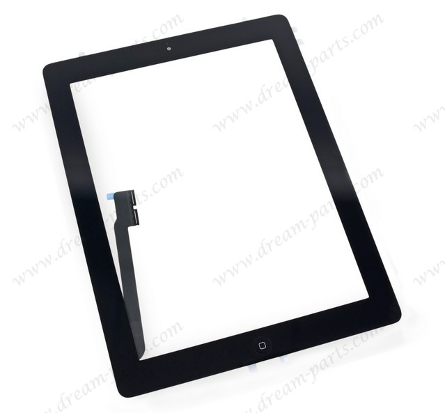 For Apple iPad 4th Gen Front Panel Glass Assembly