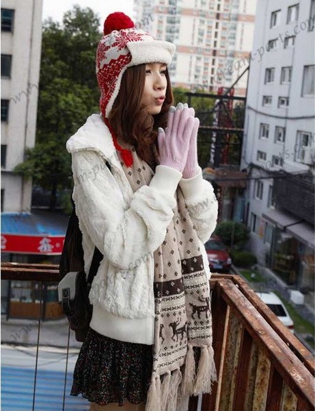 Girls winter warm gloves induction