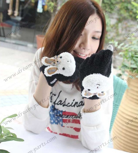 Cartoon fashion wool touch gloves